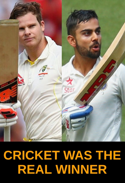 India vs Australia - Cricket was the real winner