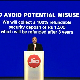 Jio Phone is free with Rs 1,500 Deposit