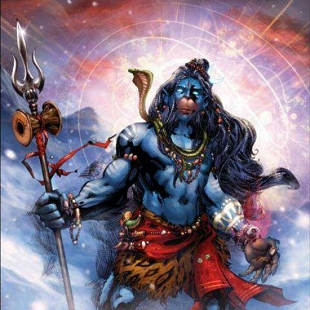 Shiva as Hanuman