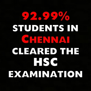 Pass percentage of Chennai