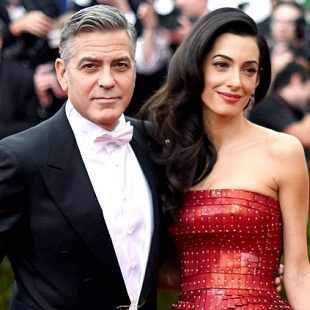 Actor George Clooney is blessed with twins