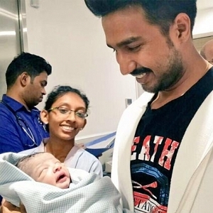 Actor Vishnu Vishal is blessed with a baby boy!
