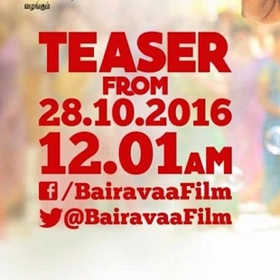 Bairavaa teaser will release on 28th October at 12 AM