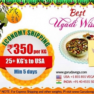 Garudavega is now offering economy shipping for Rs.350/KG