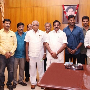 Members from Tamil film industry met Chief Minister Edappadi Palanisamy