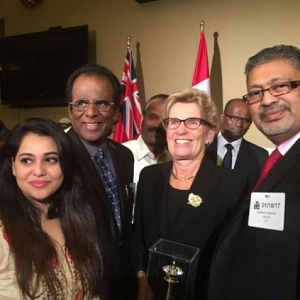 Vishal's father awarded by the Canadian Government
