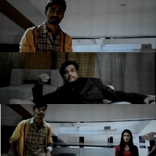 Anegan - Dhanush imitates actor Karthik 