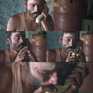 Maryan - Dhanush talking to Parvathy on the phone
