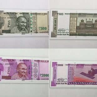 New 2000 and 500 rupee notes
