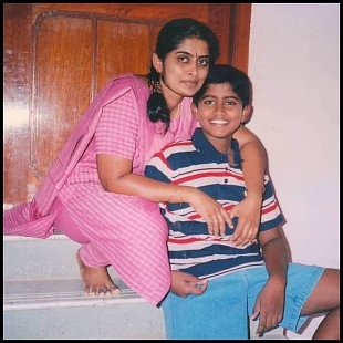 Kathir with His Mom