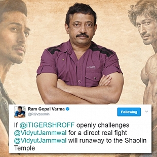 RGV on Tiger Shroff and Vidyut