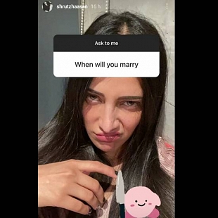 Shruti Haasan's reply to "When you will marry" question