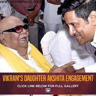 Vikram's daughter Akshita's engagement stills
