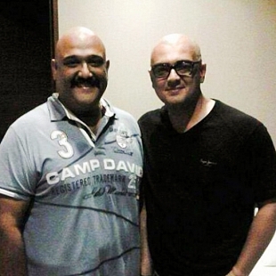 Ajith and Director Shiva before the release of Veeram