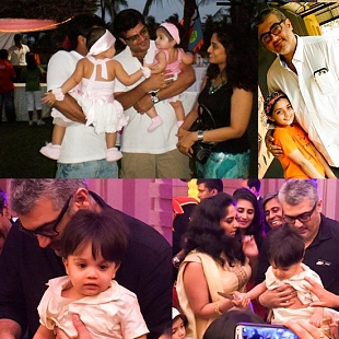 Ajith with his Kids