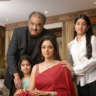 Sridevi and her family