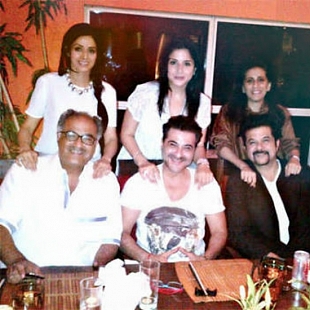 Sridevi with family and friends