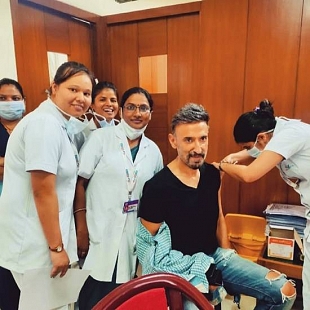 Bollywood Actor Rahul Dev Took his Covid Vaccine 
