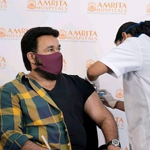 Malayalam Superstar Mohan Lal Took his Covid Vaccine 