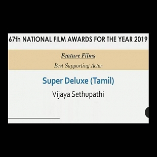 Best Supporting Actor - Vijay Sethupathi for Super Deluxe