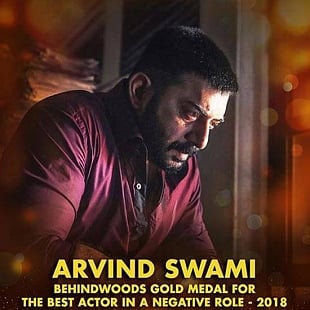 Arvind Swami For The Best Actor In A Negative Role - 2018