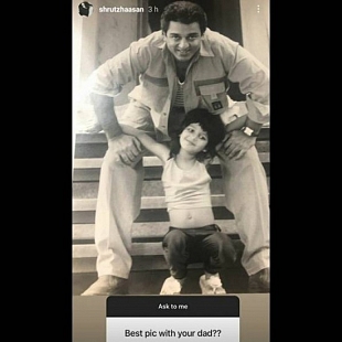 Shruti Haasan's Best Pic with her dad