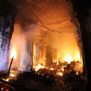Major fire broke near Madurai Meenakshi temple