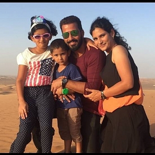 Jithan Ramesh with family