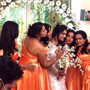 The Bride with the Bridesmaids