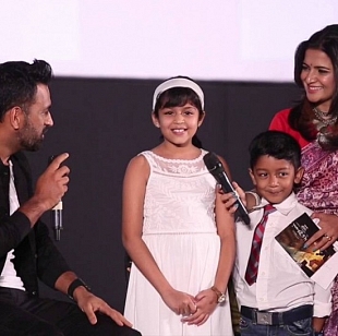 DD with Suriya's kids and MS Dhoni
